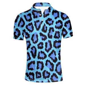 Blue Leopard Print Polo (Ken Toy Story 3 Costume)